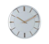 Orologio da parete grigio senza numeri 34 cm in alluminio Daroca
