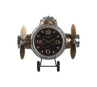 Orologio da Parete Home ESPRIT Dorato Argentato Metallo Aereo Vintage 50 x 10