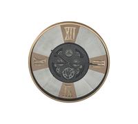 Orologio da Parete Home ESPRIT Nero Dorato Metallo Cristallo Vintage 80 x 9,5