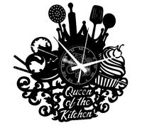 OROLOGIO DA PARETE - Idea Regalo Cucina Chef CASA Queen of The Kitchen