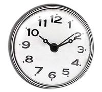 Orologio da parete impermeabile da 7 cm, per cucina, bagno, doccia, con ventosa, senza ticchettio, per camera da letto, nero, di qualità superiore e design creativo e pratico