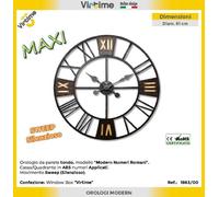 Orologio da Parete in Abs Maxi Tondo Numeri Romani 61 cm
