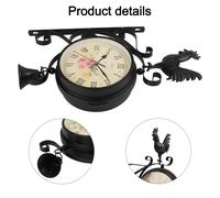 Orologio da parete in ferro a doppia faccia dal design intelligente perfetto per