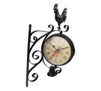 Orologio da parete in ferro a doppia faccia dal design intelligente perfetto per