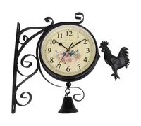 Orologio da parete in ferro a doppia faccia dal design intelligente perfetto per