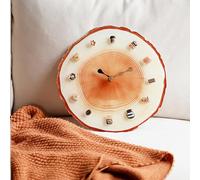 Orologio da parete in legno a tema di lusso, fatto a mano, silenzioso, senza ticchettio, orologio al quarzo per soggiorno, cucina, ingresso, studio, decorazione