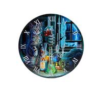 Orologio da Parete in Legno MDF - Gatto - Jekyll and Hyde Cats - Lisa Parker