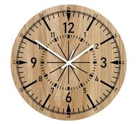Orologio da parete in legno stile vintage 30 cm con gancio facile da appendere p