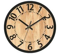 Orologio da parete in legno stile vintage 30 cm con gancio facile da appendere p