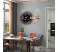 Orologio da parete in metallo moderno arredamento digitale per camera da letto e salone - orologio da parete della decorazione per interni domestici, orologio da camera da letto miseria (100 * 48 cm)