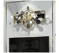 Orologio da Parete in Metallo Moderno, Silenzioso Non ticchettio 3D Arte da Sole Orologio da Parete Grande Batteria a Batteria, per Soggiorno Camera da Letto Cucina Decorazione per la casa, 47 x 93 m