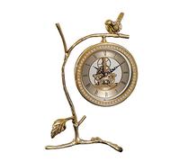 Orologio da Parete in Rame Puro, Orologio da Parete con ingranaggio 3D, Orologio da Parete in Rame per Soggiorno, Sala Lettura, Ristorante, Ufficio, Decorazione, Regali per Ufficio