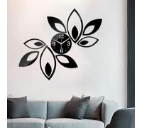 Orologio da parete in specchio acrilico con adesivi silenziosi per interni,