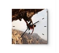 Orologio da Parete in Vetro 30x30cm Arrampicata Estrema Montagne Grecia