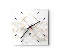 Orologio da Parete in Vetro 30x30cm astrazione moderna Moderno Silenzioso
