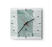 Orologio da Parete in Vetro 30x30cm Minimalismo Pastello Fricchettone Silenzioso