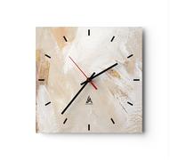 ARTTOR Orologio da Parete in Vetro Minimalista Luminoso 40x40cm Moderno Silenzioso - C3AC40x40-5371