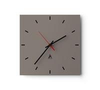 Orologio da Parete in Vetro 40x40cm Moderno Silenzioso Decorazione