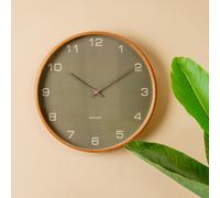 Orologio da parete Karlsson, Acento wood moss green