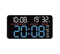 Orologio da parete LED con grande schermo calendario digitale e doppia impostazi