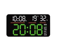 Orologio da parete LED con grande schermo calendario digitale e doppia impostazi