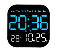 Orologio da Parete LED Multifunzione con Telecomando e Luminosit Regolabile