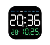 Orologio da parete LED stanza orologio da scrivania luminosità regolabile conto