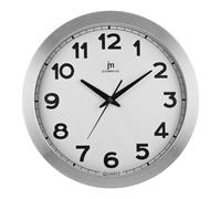 LOWELL Orologio da Parete al Quarzo ø 36 cm Cassa in Alluminio Satinato 14929