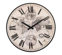 Orologio da parete Lowell JUSTAMINUTE Emisferic Roman Nero
