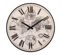 Orologio da parete Lowell JUSTAMINUTE Emisferic Roman Nero