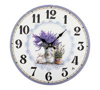 Orologio da parete Lowell 21566 JUSTAMINUTE Lavanda Multicolor