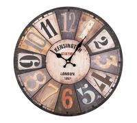 Orologio da parete Lowell 21569 JUSTAMINUTE Kensington Station Multico