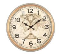 Lowell Orologio da parete (30cm) Mappamondo JUSTAMINUTE Beige 21559