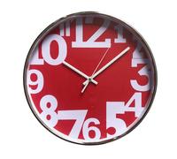 Orologio da parete Marte fondo rosso 30x4 cm