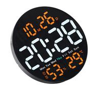 Orologio da parete moderno 10 pollici con sveglia e batteria temperatura o spina
