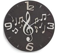 Orologio da parete moderno 30 cm MUSIC in legno laminato RSN