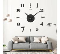 OROLOGIO DA PARETE, MODERNO CUCINA OROLOGI DA MURO NERO, PARTICOLARI MODERNI