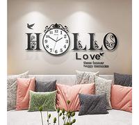 Orologio da parete moderno fai da te 3D grande orologio da parete decorazioni per la casa, decalcomania murale creativa in acrilico digitale decalcomanie decorazione per soggiorno camera da letto