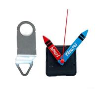 Orologio da parete Movimento al quarzo con gancio, albero 16 mm, filettatura 7 5 mm, design silenzioso per assemblaggio orologio fai da te, si adatta a pannelli 3 5 5 mm di spessore, per riparazione