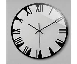 Orologio da parete movimento al quarzo ROMA Big Ø60x2,5 in plexigas bicolore Bianco