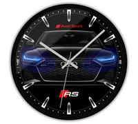 Orologio da parete Nero 30cm Silenzioso per appassionati di RS Audi Sport RS6