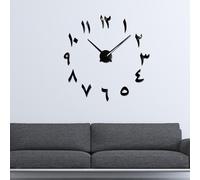 Orologio da parete Numeri Adesivi Specchio Orologio Muto FAI DA TE per