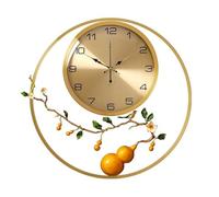Orologio da parete Nuovo orologio da parete cinese soggiorno luce orologio rotondo decorativo di lusso for la casa muto appeso a parete performance generazione orologio dall'atmosfera creativa