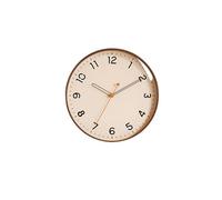 Orologio da Parete Orologio al Quarzo Orologio for la casa, Soggiorno, Camera da Letto, Orologio da Parete Muto, Creativo, Moderno e Semplice(Brown,L)