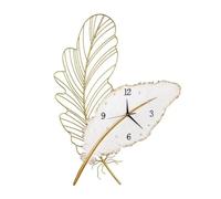 Orologio da Parete Orologio da Parete con Piume, Che simboleggia la Carriera in ascesa for l'impresa, Adatto for Essere Appeso in Un Luogo Sacro ed Elegante