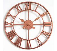 Orologio da parete orologio da parete da giardino esterno orologio, grande numero romano numeri da giardino orologio aperto face in ferro battuto orologio da esterno impermeabile outdoor decorazione
