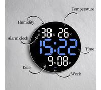 Orologio da parete Orologio elettronico con telecomando rotondo per