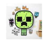 OROLOGIO DA PARETE PALADONE Lampada Minecraft Creeper, con luce