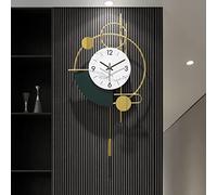 Orologio da Parete per Arredamento Soggiorno, Moderno e Minimalista Orologio da Parete in Metallo, Silenzioso e Senza ticchettio, Adatto per Camera da Letto, Ufficio, Sala da Pranzo, 80 cm