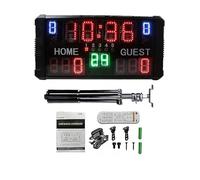 Orologio da parete portatile da basket con design del tabellone segnapunti, design digitale, tracker dei punti netti, monitor del punteggio della partita Garage della palestra domestica(Suit B)